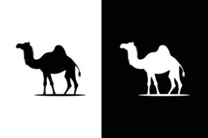 Camel Graphic icon Silhouette Logo Design . Abstract and minimal camel logo design vector