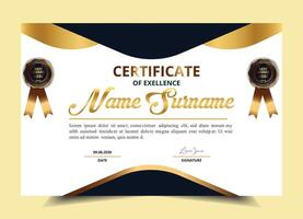realistic gradient diploma certificate vector