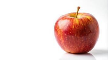 Depth of field image of Jonathan Apple with copy space, isolated on white background photo