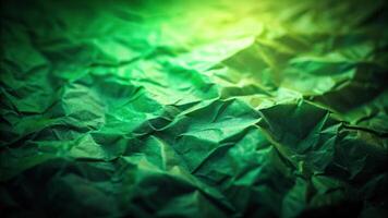 Dark blurry paper texture with green abstract gradient blur, suitable for macro photography or background images photo