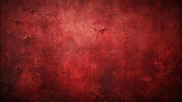 Depth of Field Burgundy red to dark amber color gradient wall texture grunge rough abstract with scratches and small cracks photo