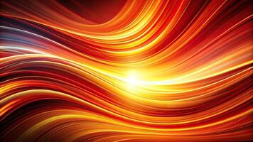 Dynamic abstract background with red orange and yellow waves and glowing effects Fisheye photo