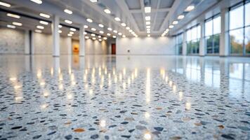 Depth of Field Terrazzo texture Polished concrete floor and wall pattern Color surface marble and granite stone material for decoration photo
