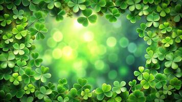 Depth of Field St Patrick Clovers Frame Green Clovers Frame photo