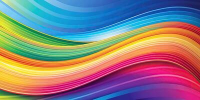 Macro abstract colorful background with waves photo