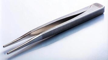 Macro heavy duty tweezers for precision tasks photo