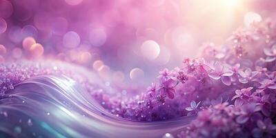 Pink lilac abstract background with rough texture and gradient wave colors photo