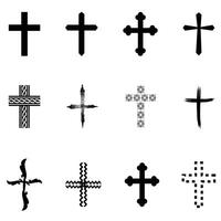 Christian Cross Set Collection vector