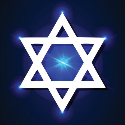Star of David. illustration.