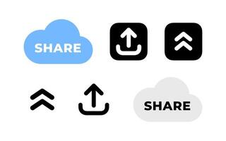 Share icons set. Share Link Button vector