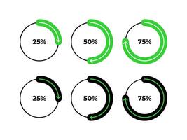 Percentage scale. Gauge button icon vector