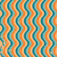 Background with equally wavy lines background in retro style vintage vector