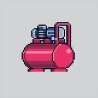Pixel art illustration Compressor. Pixelated Air Compressor. Air Compressor pixelated for the pixel art game and icon for website and game. old school retro. vector
