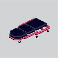 Pixel art illustration Car Creeper. Pixelated Creeper Tool. Car Creeper Tool pixelated for the pixel art game and icon for website and game. old school retro. vector