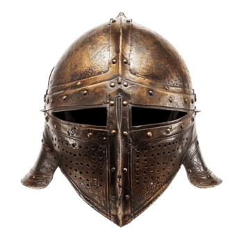 Clásico medieval de caballero casco png