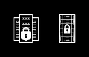 Server Tower with Lock vector
