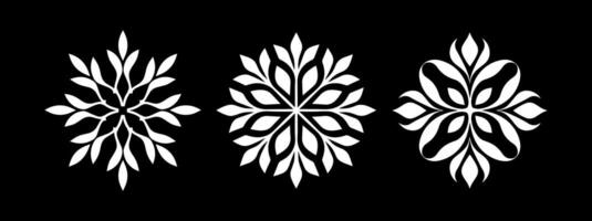 logo abstract of the snowflake vector