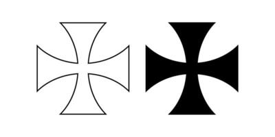 cross patty or Pate symbol set vector
