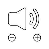 volume concept line icon. Simple element illustration. volume concept outline symbol design. vector