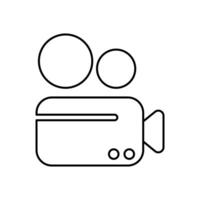 camera icons set. Set of editable stroke icons.Set of camera vector