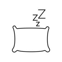 good sleep concept line icon. Simple element illustration. good sleep concept outline symbol design. vector