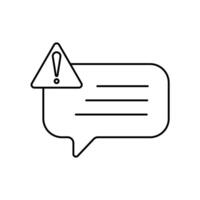 remark concept line icon. Simple element illustration. remark concept outline symbol design. vector