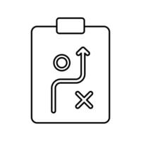 planning concept line icon. Simple element illustration. planning concept outline symbol design. vector