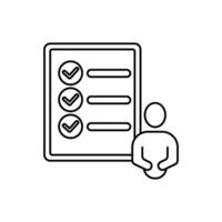 activity concept line icon. Simple element illustration. activity concept outline symbol design. vector
