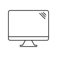screen concept line icon. Simple element illustration. screen concept outline symbol design. vector