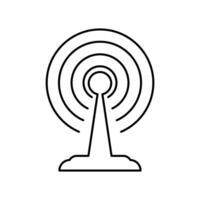 broadcast concept line icon. Simple element illustration. broadcast concept outline symbol design. vector