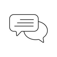 communication concept line icon. Simple element illustration. communication concept outline symbol design. vector