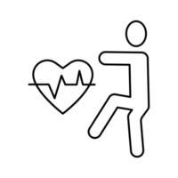 exercise concept line icon. Simple element illustration. exercise concept outline symbol design. vector