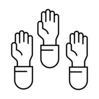 participation concept line icon. Simple element illustration. participation concept outline symbol design. vector