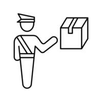 customs clearance concept line icon. Simple element illustration. customs clearance concept outline symbol design. vector