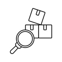 inventory concept line icon. Simple element illustration. inventory concept outline symbol design. vector