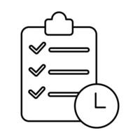 planning concept line icon. Simple element illustration. planning concept outline symbol design. vector