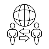 culture concept line icon. Simple element illustration. culture concept outline symbol design. vector