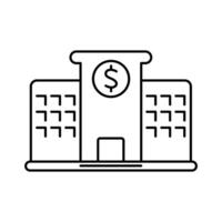 business firm concept line icon. Simple element illustration. business firm outline symbol design. vector