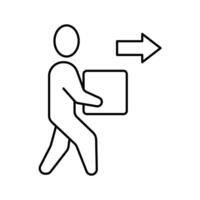 delivery concept line icon. Simple element illustration. delivery concept outline symbol design. vector