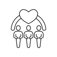 fellowship concept line icon. Simple element illustration. fellowship concept outline symbol design. vector