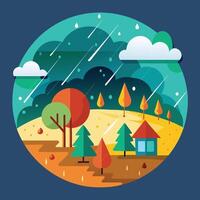 a high quality eye catching image of a vibrant. vector