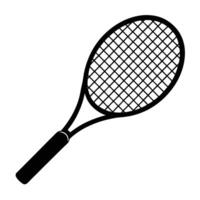 tennis racket silhouette with a white background.eps vector