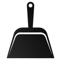 a dustpan silhouette white background.eps vector