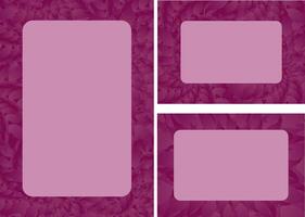 Rectangular Frames on a Floral Background vector