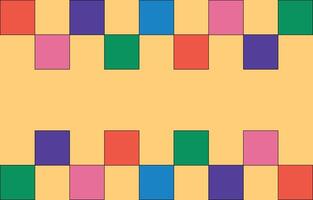 Background square retro unique design vector