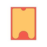 Design template element retro with blank background vector
