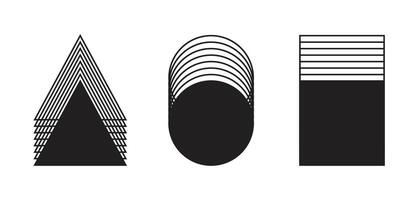 Icon element geometry distortion unique design with blank background vector