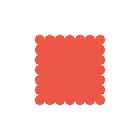 Logo or icon square unique design with blank background vector