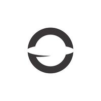 Logo planet circle orbit with blank background vector