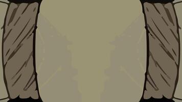 Aesthetic abstract composition with much unique combination of shapes and brown colors vector